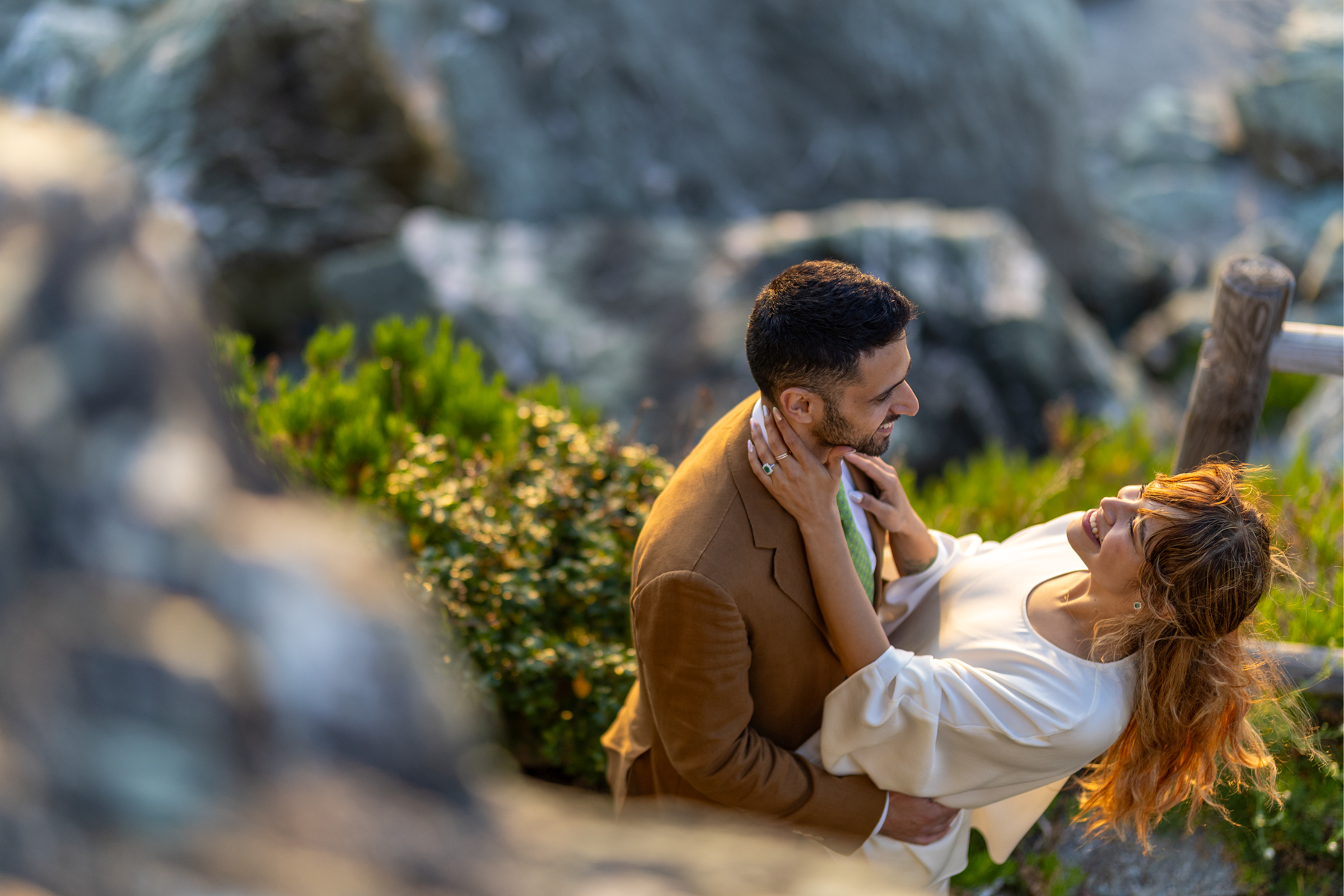Momento spontaneo durante un matrimonio